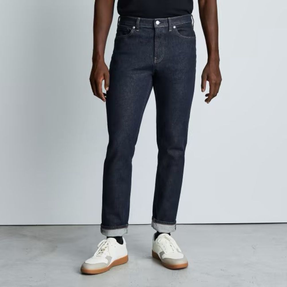 Everlane Men’s Uniform The Relaxed 4-Way Stretch Organic Jean Dark Indigo Size 3